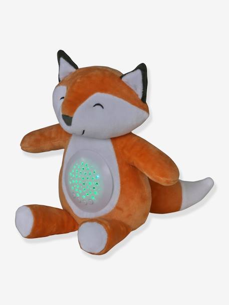Stars Projecting Fox Night Light denim blue+golden yellow+grey+Grey+Orange 