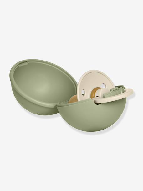 Dummy with mini case BIBS beige+ecru 