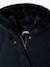 Woollen Fabric Coat with Hood marl beige+navy blue 