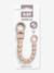 Beaded dummy clip BIBS beige+blush+ecru+petrol blue+sage green 