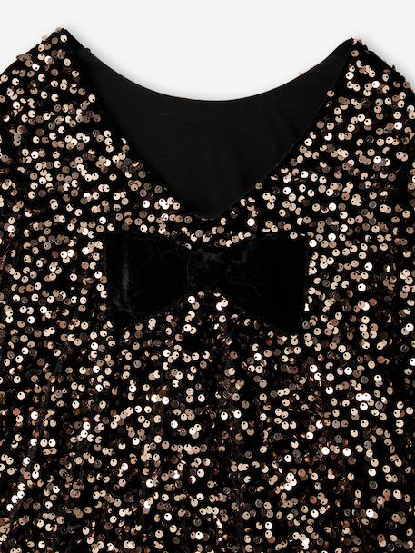 Sequin dress for girls chocolate 