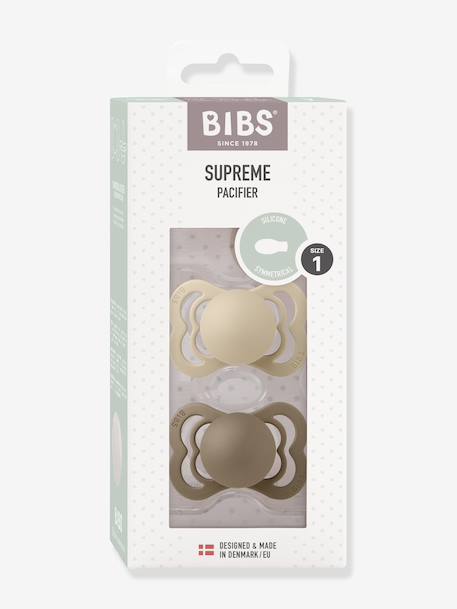 Pack of 2 Supreme dummies BIBS beige 