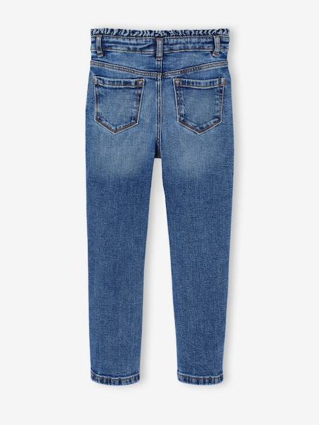Slim-fit jeans for girls light blue+medium blue 