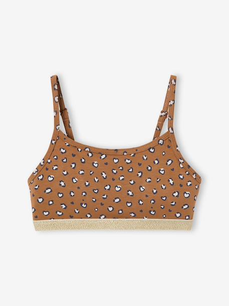 Pack of 2 bras for girls beige 