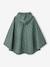 Hooded Rain Poncho with Dinosaur Print for Boys indigo+khaki 