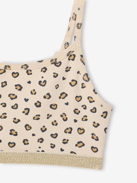 Pack of 2 bras for girls beige 