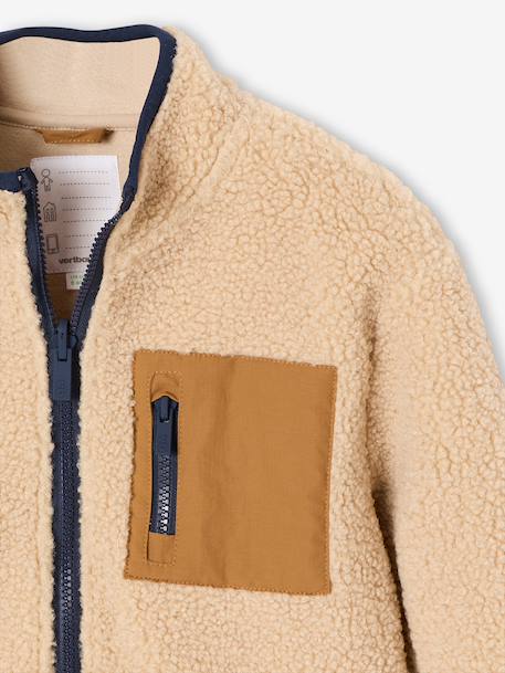 3-in-1 parka with removable inner jacket for boys pecan nut+slate blue 