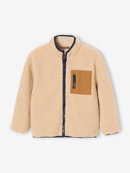 3-in-1 parka with removable inner jacket for boys pecan nut+slate blue 