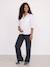 Maternity trousers with belly band navy blue 