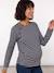 Maternity and nursing T-shirt navy blue 