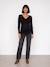 Long-sleeved maternity and nursing T-shirt black 