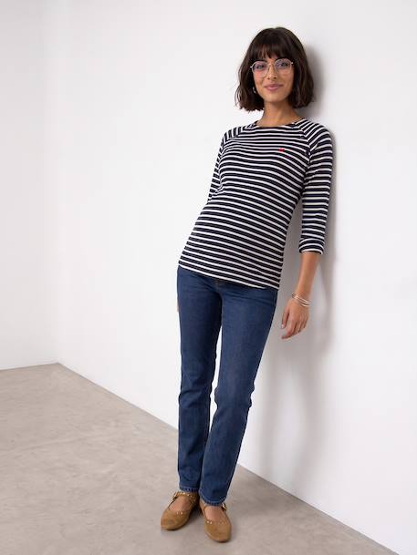 Maternity and nursing T-shirt navy blue 