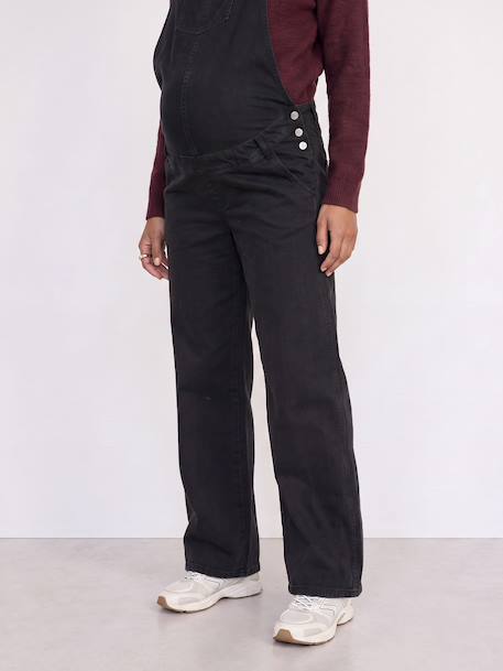 Maternity dungarees black 