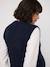 Maternity knit jumper with frill collar navy blue 