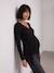 Long-sleeved maternity and nursing T-shirt black 