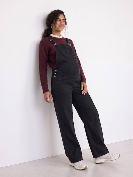 Maternity dungarees black 