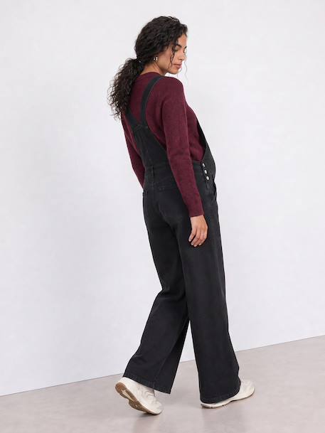 Maternity dungarees black 