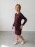 Maternity and nursing dress brown 