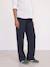 Maternity trousers with belly band navy blue 
