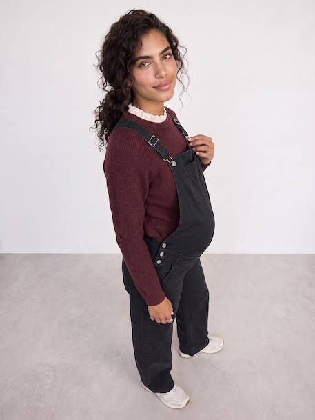 Maternity dungarees black 
