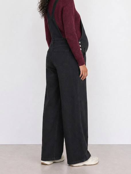 Maternity dungarees black 