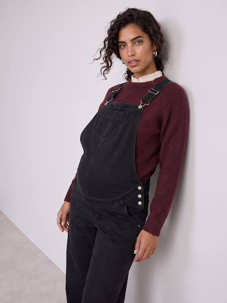 Maternity dungarees black 