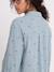 Embroidered Cotton Muslin Shirt, Maternity & Nursing chambray blue+white 