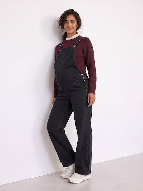 Maternity dungarees black 
