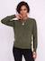 Maternity and nursing jumper bordeaux red+khaki 