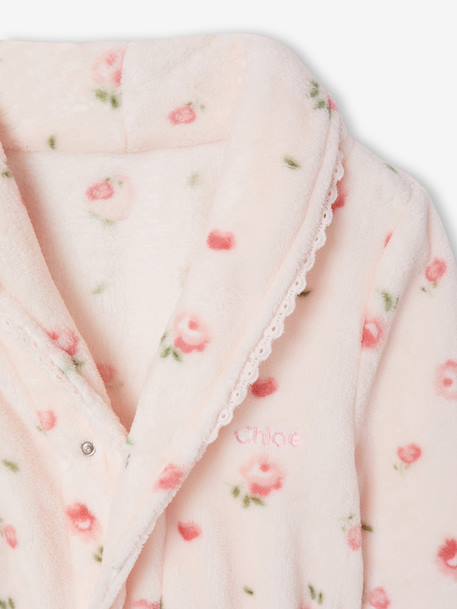 Dressing gown for girls light pink 