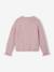 Long-sleeved cardigan for girls olive+pale pink 