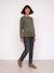 Maternity and nursing sweatshirt khaki 