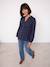 Maternity and nursing shirt slate blue 