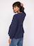 Maternity and nursing shirt slate blue 