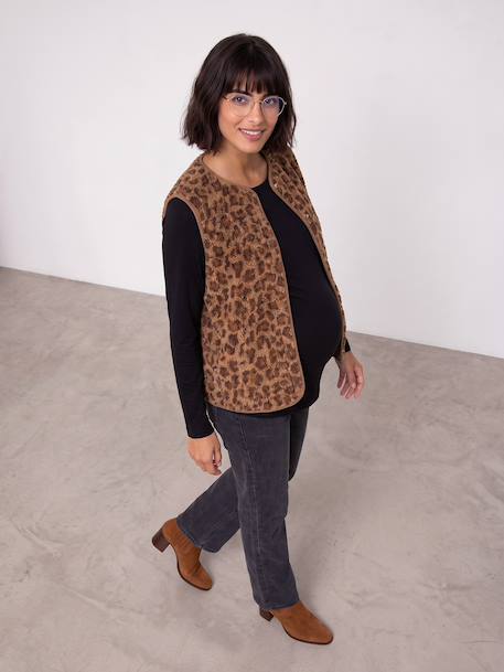 Maternity and nursing cardigan brown 