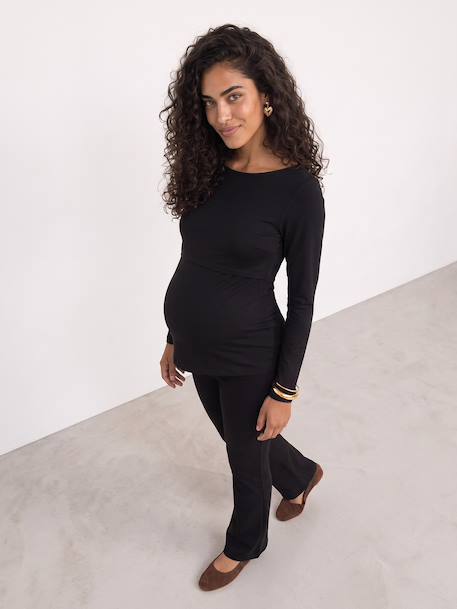Maternity and nursing T-shirt black 