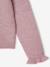 Long-sleeved cardigan for girls olive+pale pink 