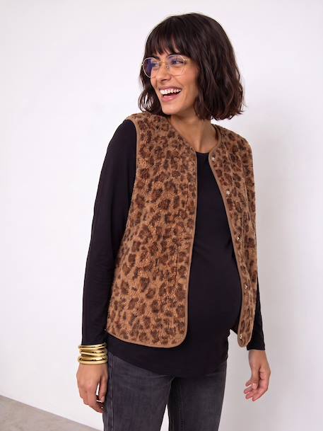 Maternity and nursing cardigan brown 
