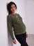 Maternity and nursing jumper bordeaux red+khaki 