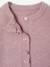 Long-sleeved cardigan for girls olive+pale pink 