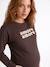 Maternity long-sleeved T-shirt chocolate 