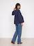 Maternity and nursing shirt slate blue 