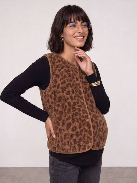 Maternity and nursing cardigan brown 