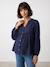 Maternity and nursing shirt slate blue 