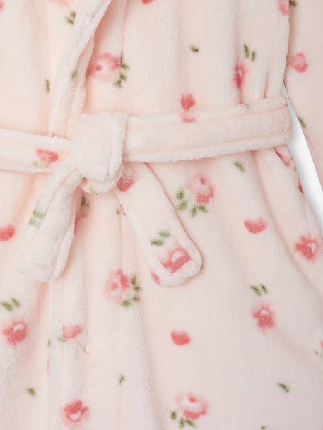 Dressing gown for girls light pink 