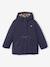 3-in-1 detachable parka for girls blush+navy blue 