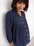 Maternity and nursing shirt slate blue 