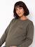 Maternity and nursing sweatshirt khaki 