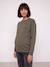 Maternity and nursing sweatshirt khaki 