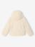 Hooded Jacket in Sherpa with Leopard Print for Girls ecru+printed brown 